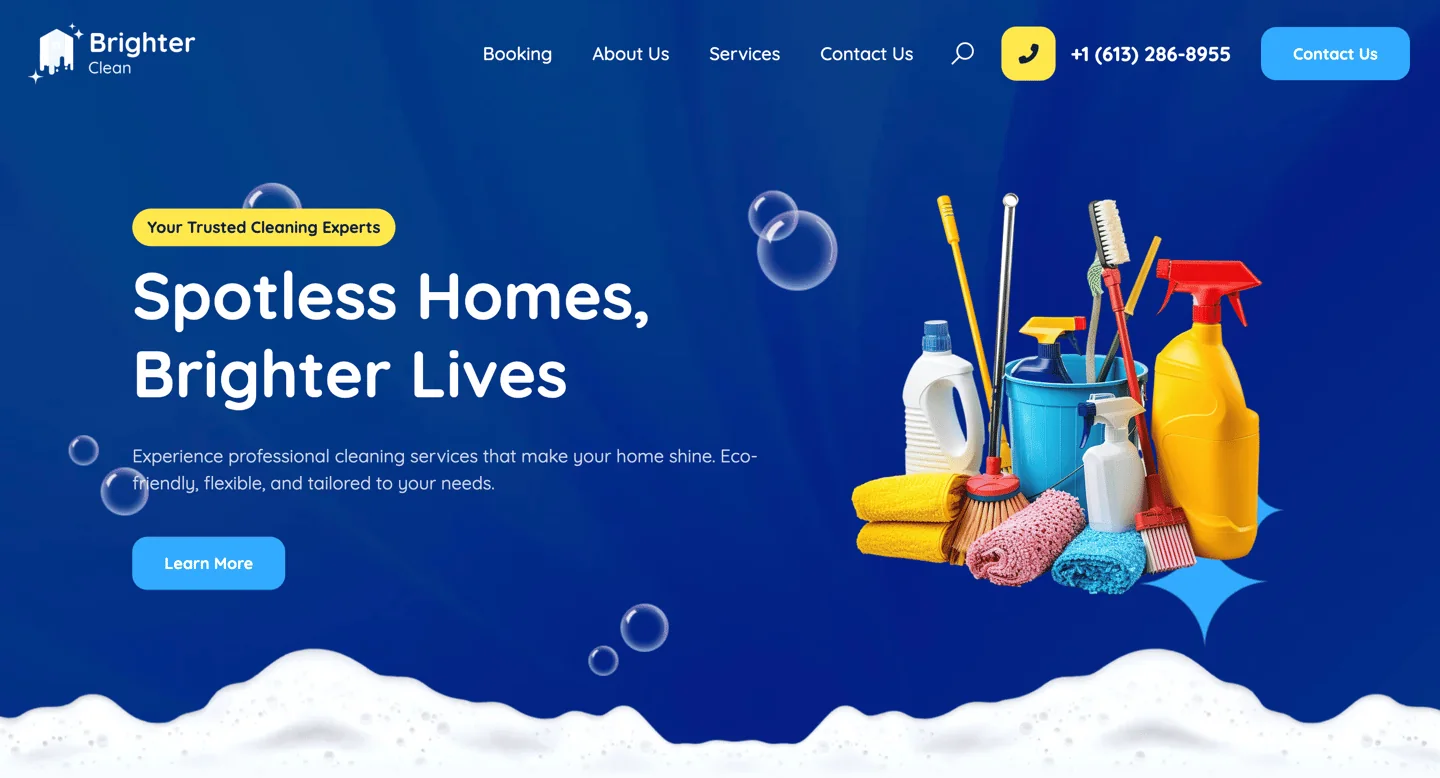 Brighter Clean website